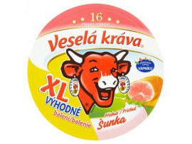 Veselá Kráva Плавленый сыр с ветчиной  упаковка XL 16 шт 240 г